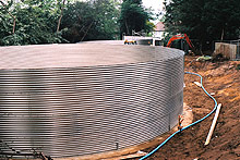 Water storage tanks and pipework